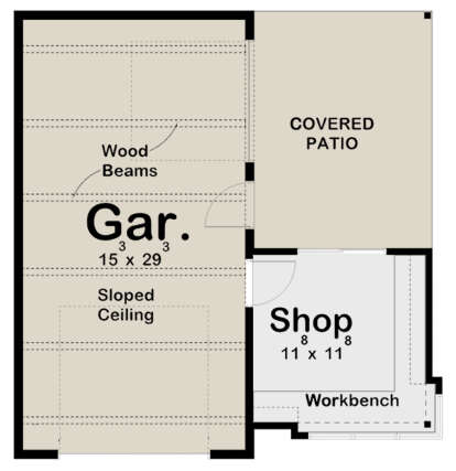 Garage Floor for House Plan #963-00511