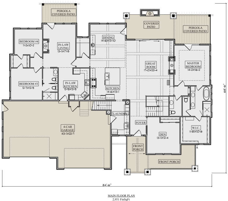 House Plan House Plan #25423 Drawing 1