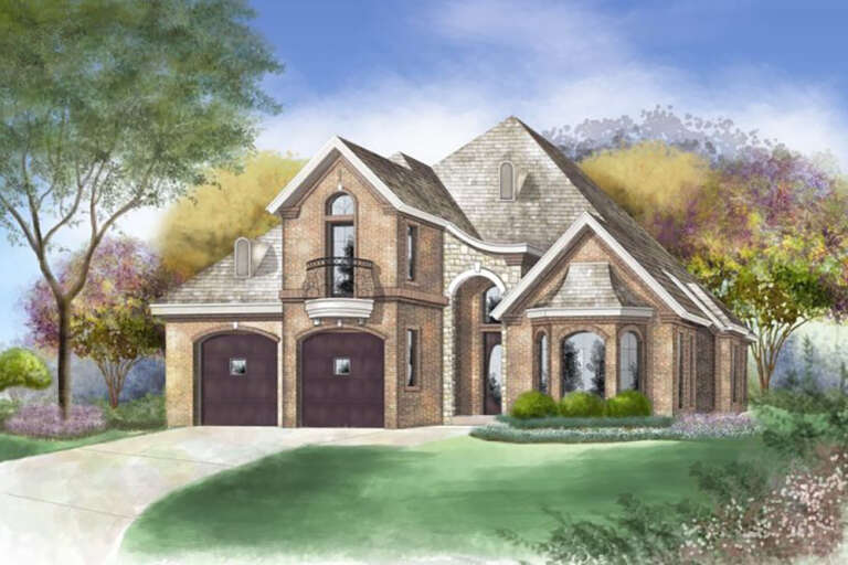 House Plan House Plan #25439 Front Elevation 