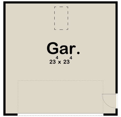 Garage Floor for House Plan #963-00544