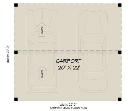 Carport for House Plan #940-00335