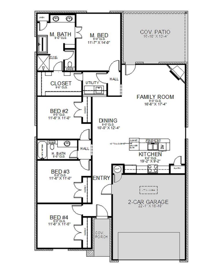 House Plan House Plan #25494 Drawing 1