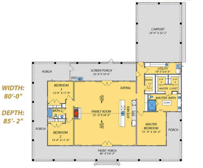 Main Floor for House Plan #9279-00040