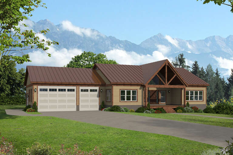 House Plan House Plan #25540 Front Elevation 