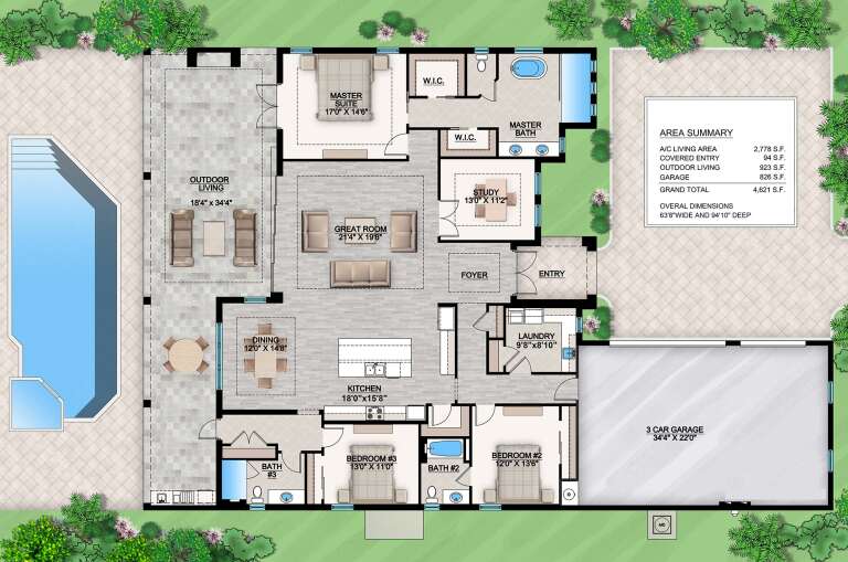 House Plan House Plan #25576 Drawing 1