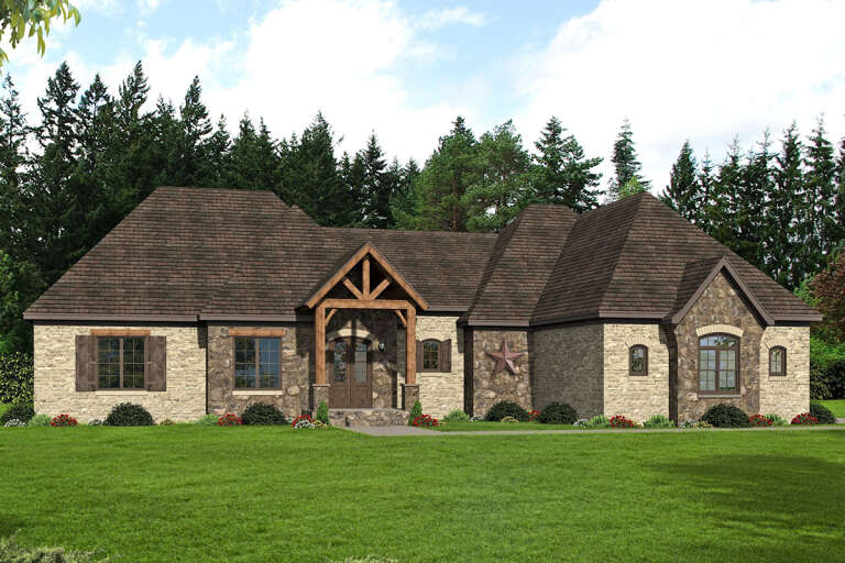 House Plan House Plan #25632 Front Elevation 