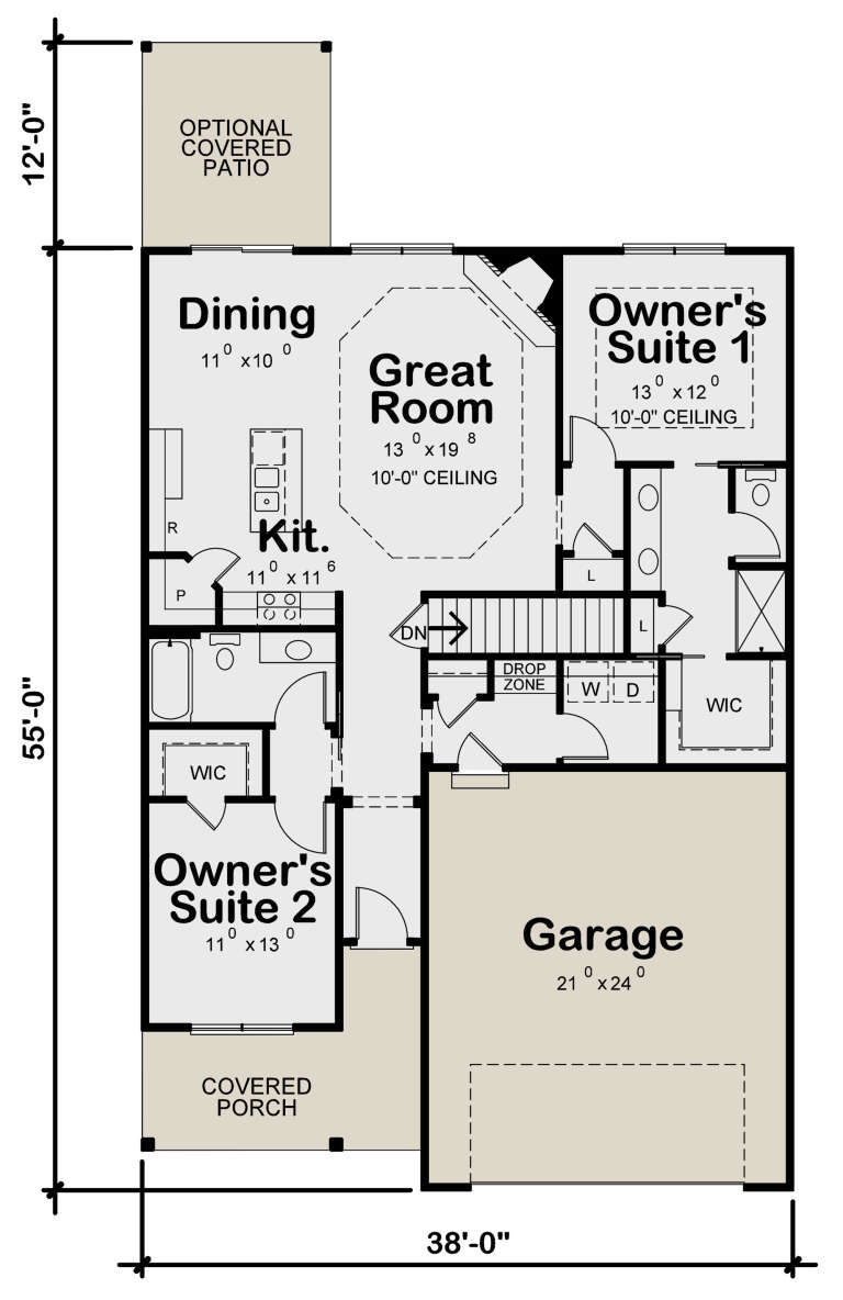 House Plan House Plan #25647 Drawing 1