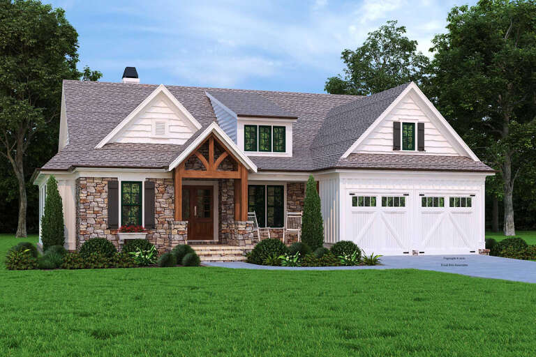 House Plan House Plan #25663 Front Elevation 