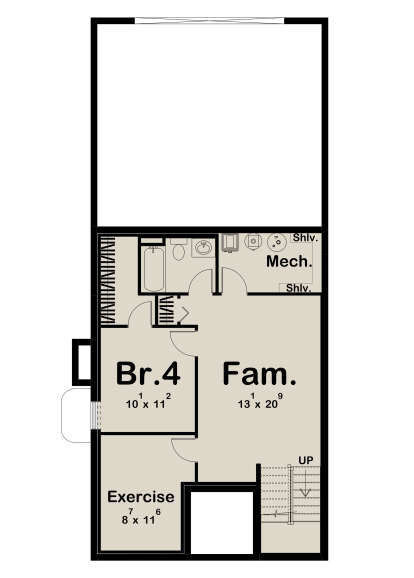 Basement for House Plan #963-00569