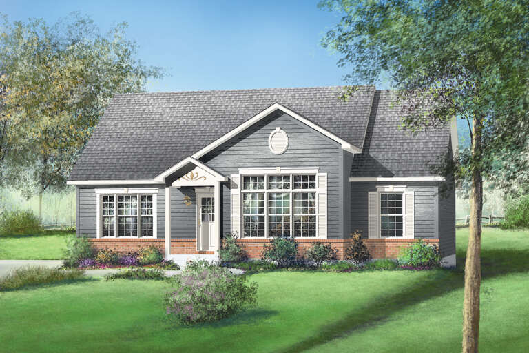 House Plan House Plan #25690 Front Elevation 