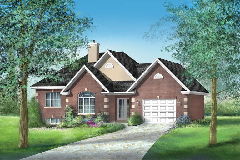 House Plan House Plan #25695 Front Elevation 