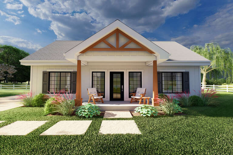 House Plan House Plan #25719 Front Elevation 