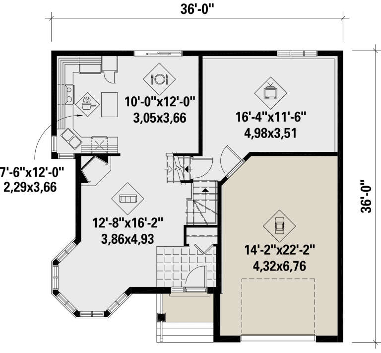 House Plan House Plan #25738 Drawing 1