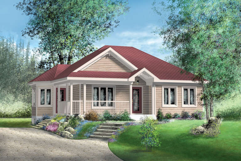 House Plan House Plan #25743 Front Elevation 