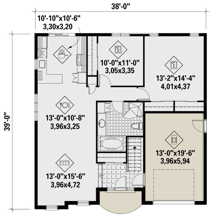 House Plan House Plan #25745 Drawing 1