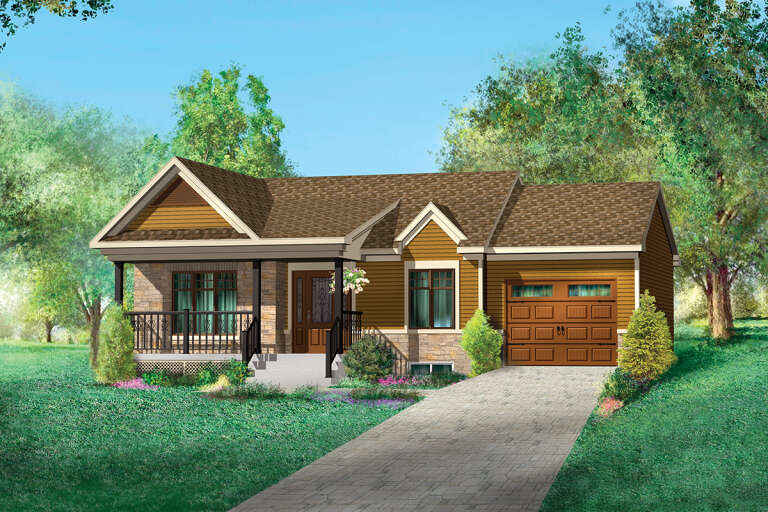 House Plan House Plan #25765 Front Elevation 