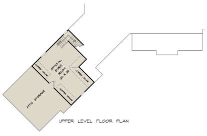Optional Bonus Room for House Plan #6082-00190