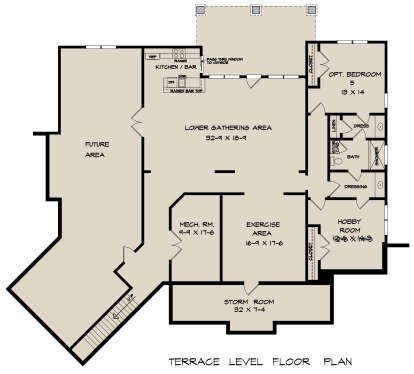 Basement for House Plan #6082-00190
