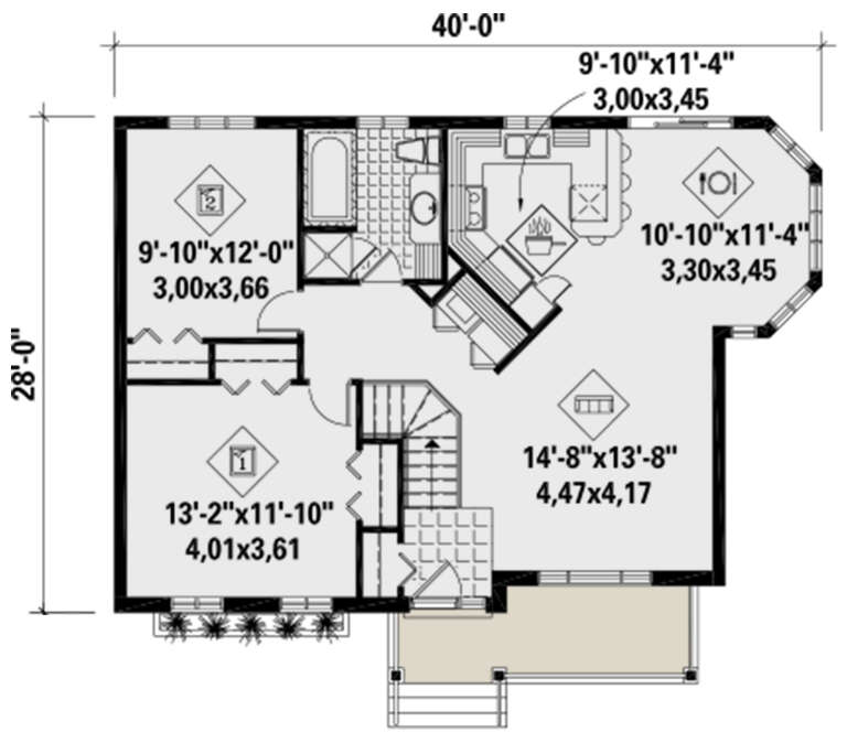 House Plan House Plan #25859 Drawing 1