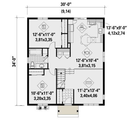Main Floor for House Plan #6146-00474