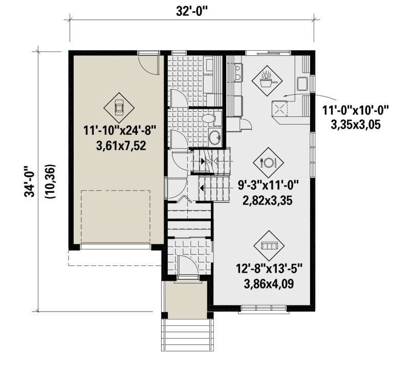 House Plan House Plan #25864 Drawing 1