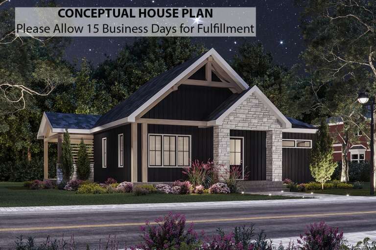 House Plan House Plan #25954 Front Elevation