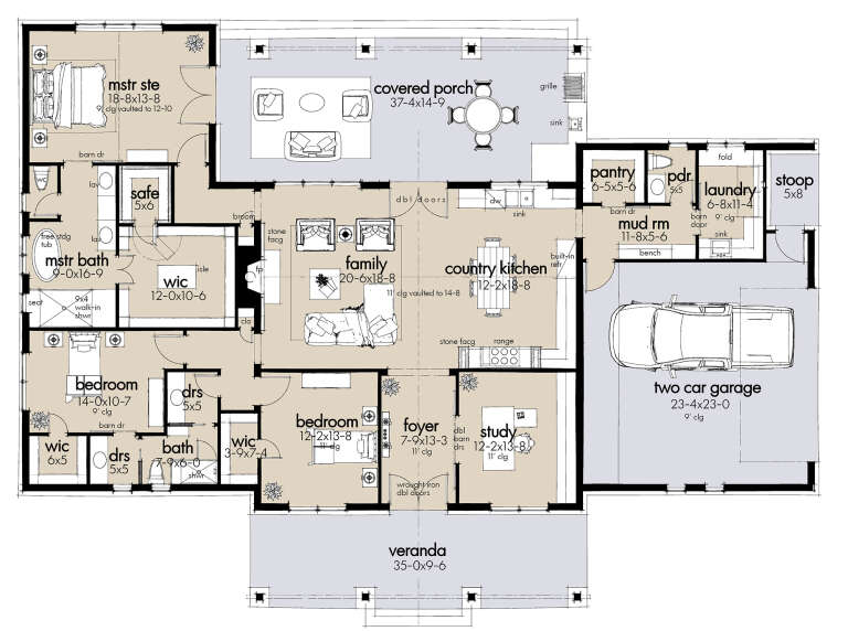 House Plan House Plan #25963 Drawing 1