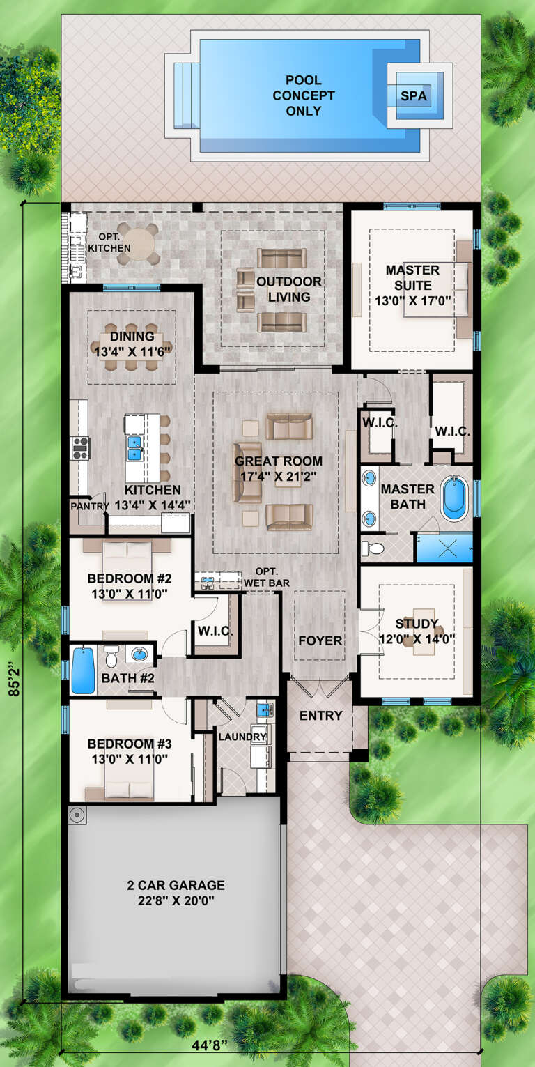 House Plan House Plan #25974 Drawing 1