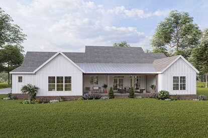 Modern Farmhouse House Plan #009-00307 Elevation Photo