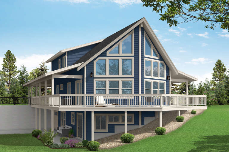 House Plan House Plan #26036 Rear Elevation
