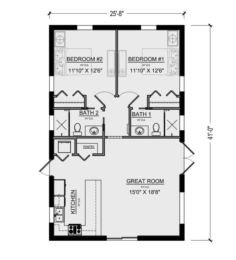 House Plan House Plan #26053 Drawing 1