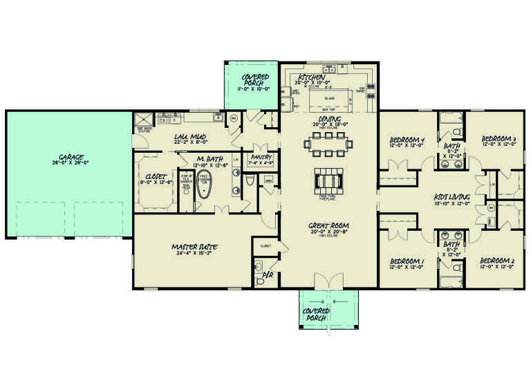 House Plan House Plan #26063 Drawing 1