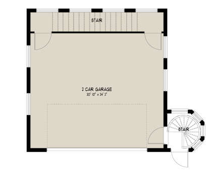 Main Garage for House Plan #2802-00102