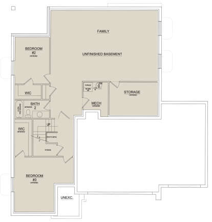 Basement for House Plan #8768-00019