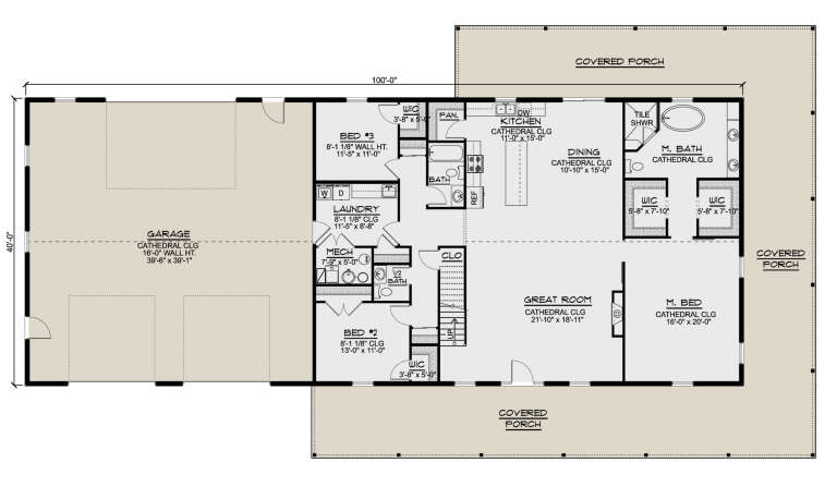 House Plan House Plan #26197 Drawing 1