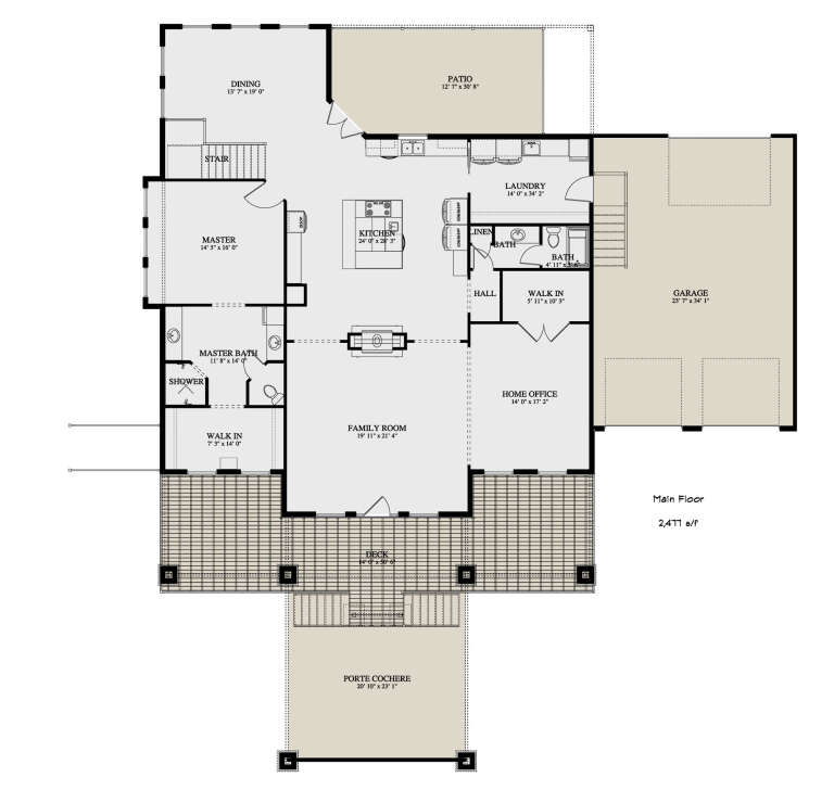 House Plan House Plan #26263 Drawing 1