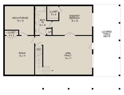 Basement for House Plan #940-00417