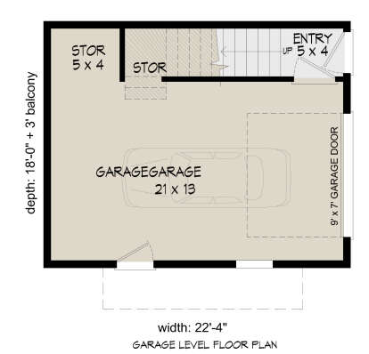Garage Floor for House Plan #940-00419