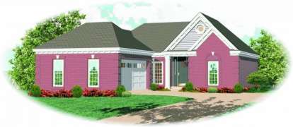 Traditional House Plan #053-00321 Elevation Photo