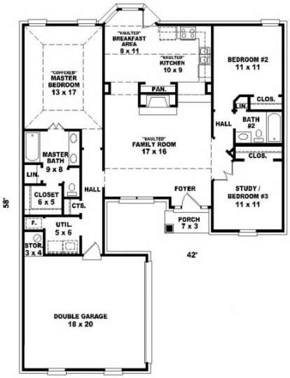 Floorplan for House Plan #053-00321