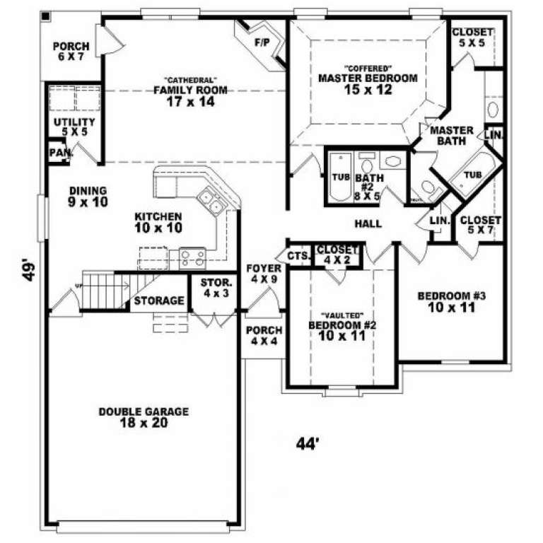 House Plan House Plan #2644 Drawing 1