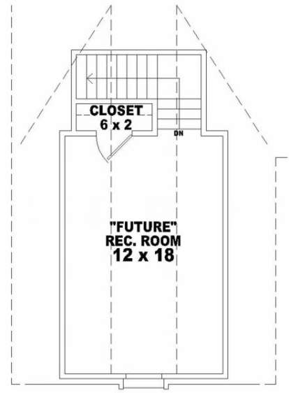 Optional Recreation Floor for House Plan #053-00329