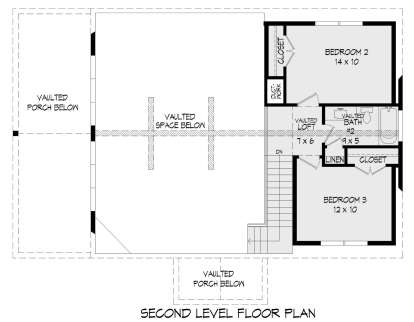 Second Floor for House Plan #940-00469