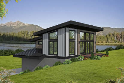 Modern House Plan #940-00472 Elevation Photo