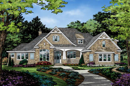 Craftsman House Plan #2865-00048 Elevation Photo