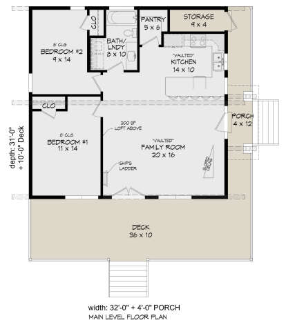 Main Floor  for House Plan #940-00477