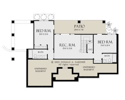 Basement for House Plan #2865-00060