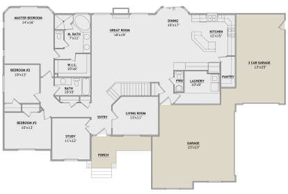 Main Floor  for House Plan #8768-00084