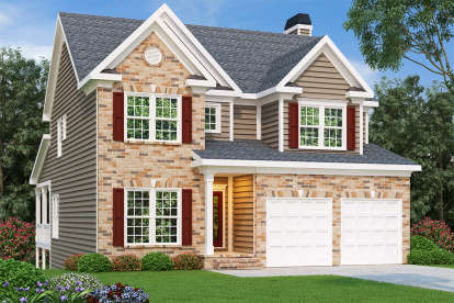 Traditional House Plan #009-00011 Elevation Photo