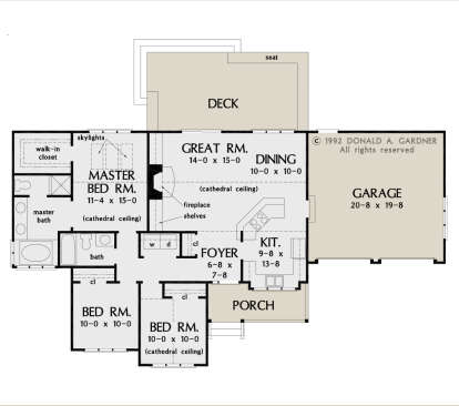 Main Floor for House Plan #2865-00198
